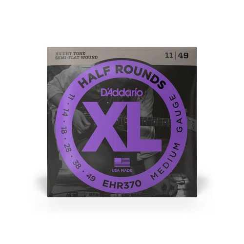 D'ADDARIO EHR370 - струны для электрогитары, 11-49, полуплоская обмотка