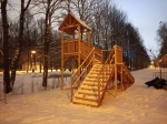 Зимняя деревянная горка Савушка "Зима - 9/2"