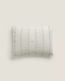ZARA HOME ДЕТСКИЙ ЧЕХОЛ ДЛЯ ДЕКОРАТИВНОЙ ПОДУШКИ, ЗЕЛЕНЫЙ
