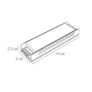 Преобразователь тока 24В 100Вт 4.2А A240406N черный Power-Standard Arte Lamp