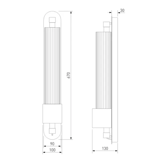 Настенный светильник Selina 303071 LED латунь Eurosvet