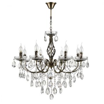 Подвесная люстра 8*E14 8190/8 бронза Linn Lumion