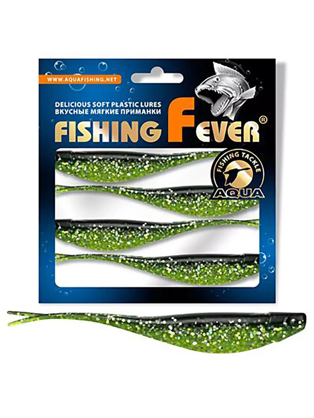 Мягкая силиконовая приманка риппер для дроп-шота AQUA FishingFever BOSS