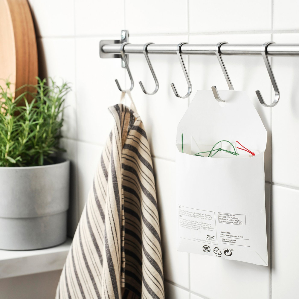 IKEA FÖNSTERFIKUS (ИКЕА ФОНСТЕРФИКУС) — Подвеска с ниткой, белый, 9 шт, фото 7