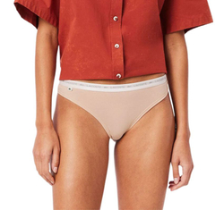 Трусы Lacoste Elastic Cotton Thongs 3P - biscuit/baguette/grume