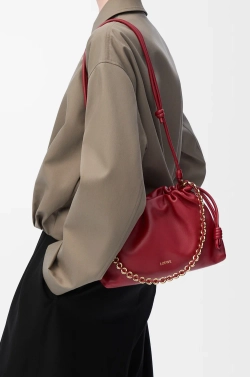 Loewe Сумка Flamenco среднего размера из мягкой кожи ягненка наппа, красный