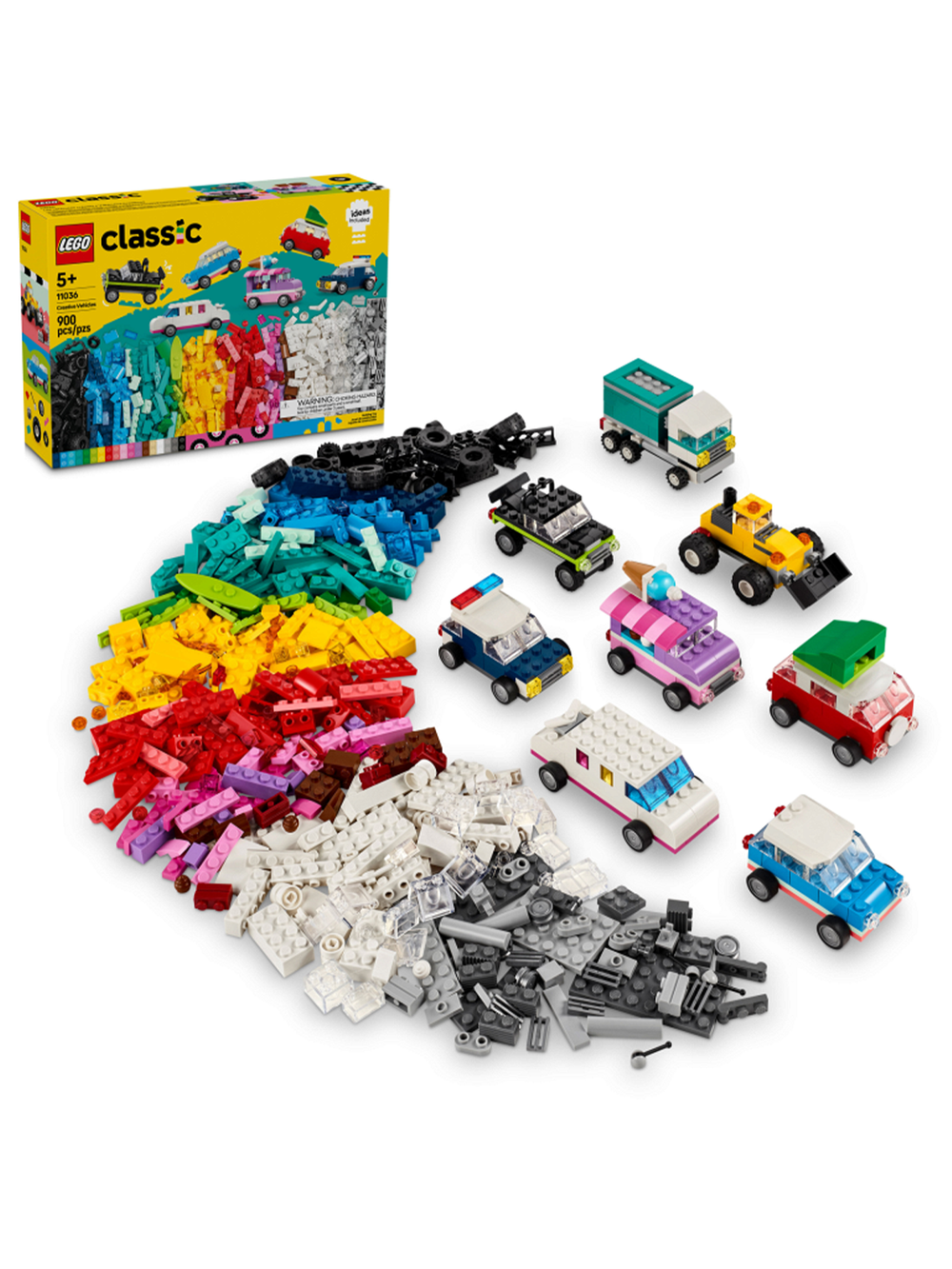 Конструктор Лего Классик Креативный транспорт | LEGO Classic Creative Vehicles 11036, 900 деталей (5+)