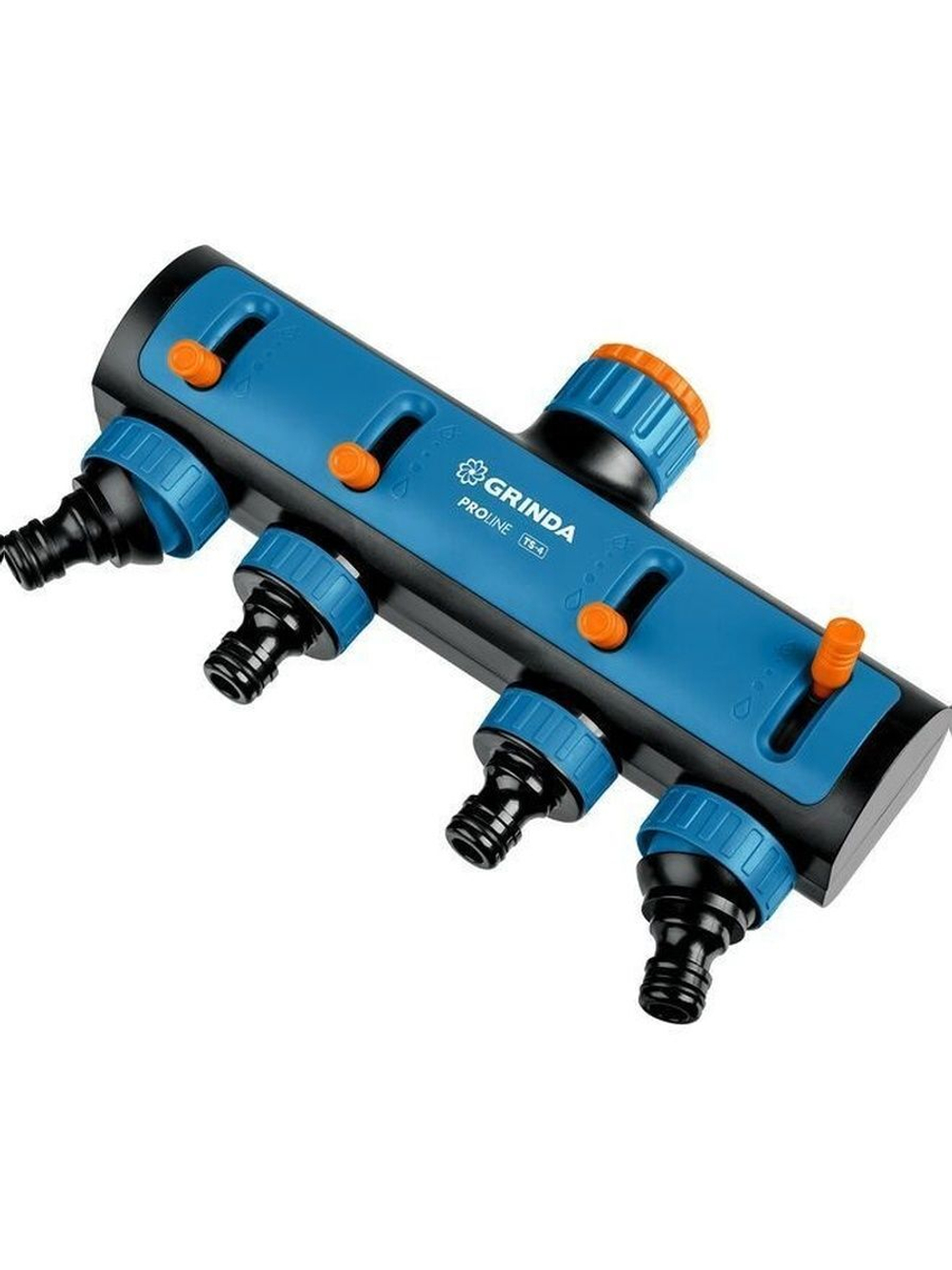 Поливочный распределитель GRINDA PROLine TS-4 четырехканальный, с внутренней резьбой 3/4"-1"