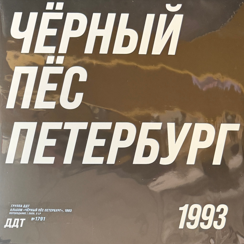 ДДТ – Чёрный Пёс Петербург 2LP (Россия 2025г.)