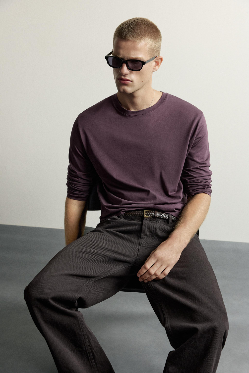 ФУТБОЛКА RELAXED FIT С ДЛИННЫМИ РУКАВАМИ — ZARA · 0722/355