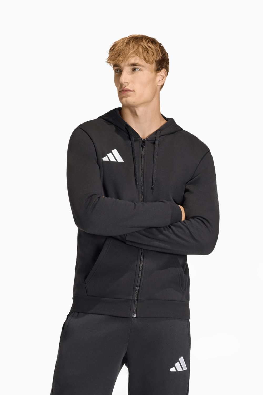Кофта adidas Entrada 26 Sweat Full-Zip - черный