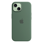 Силиконовый чехол с поддержкой MagSafe Apple Silicone Case для iPhone 15, Cypress (Кипарис)