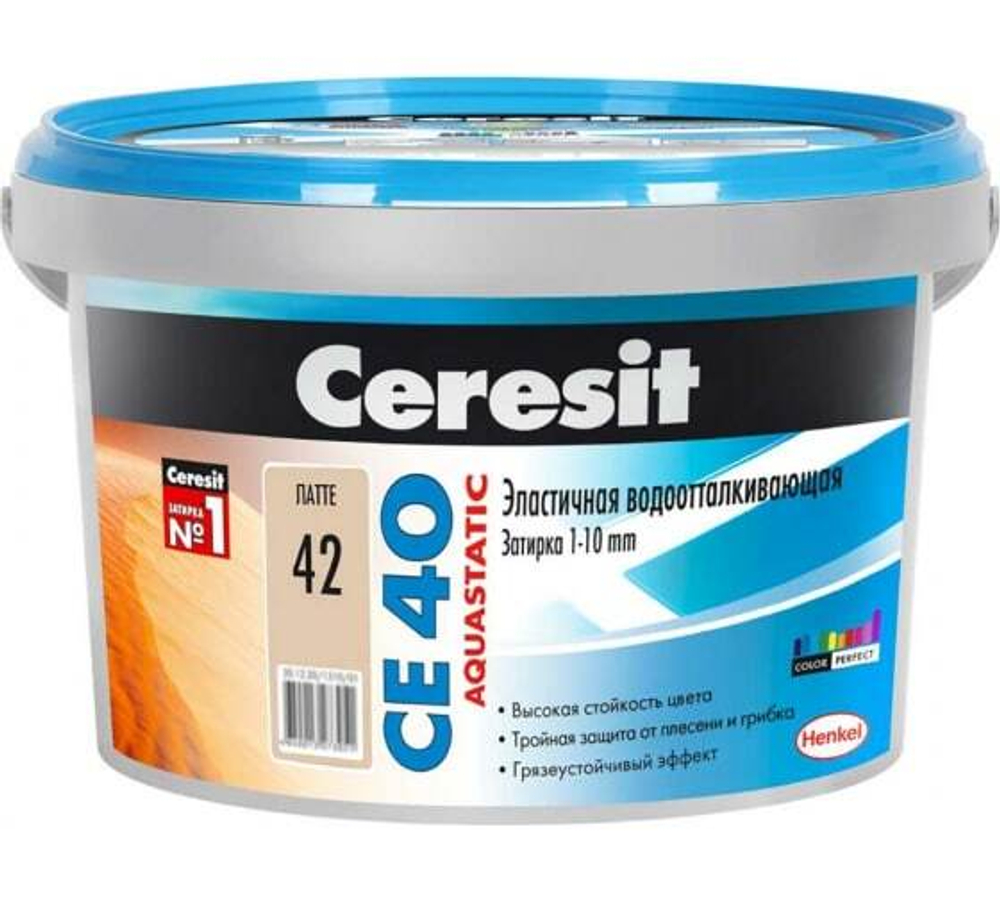 Затирка CERESIT CE40 №42 латте (2кг)