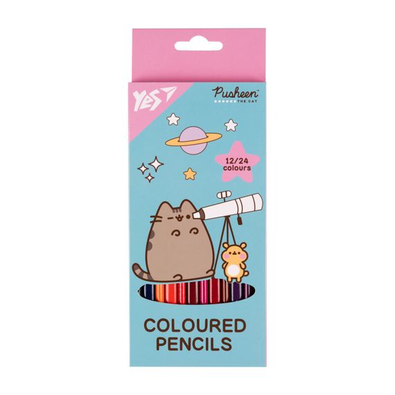 Rəngli karandaş \ Цветные карандаши 12/24rəng 290745 Pusheen YES