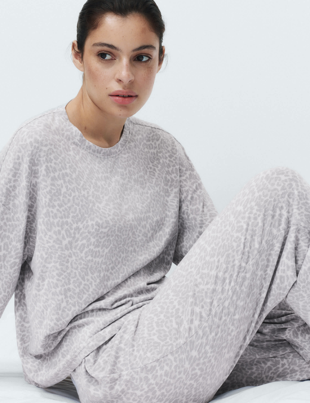 Пижамный комплект с узором T37004640F - Marks & Spencer
