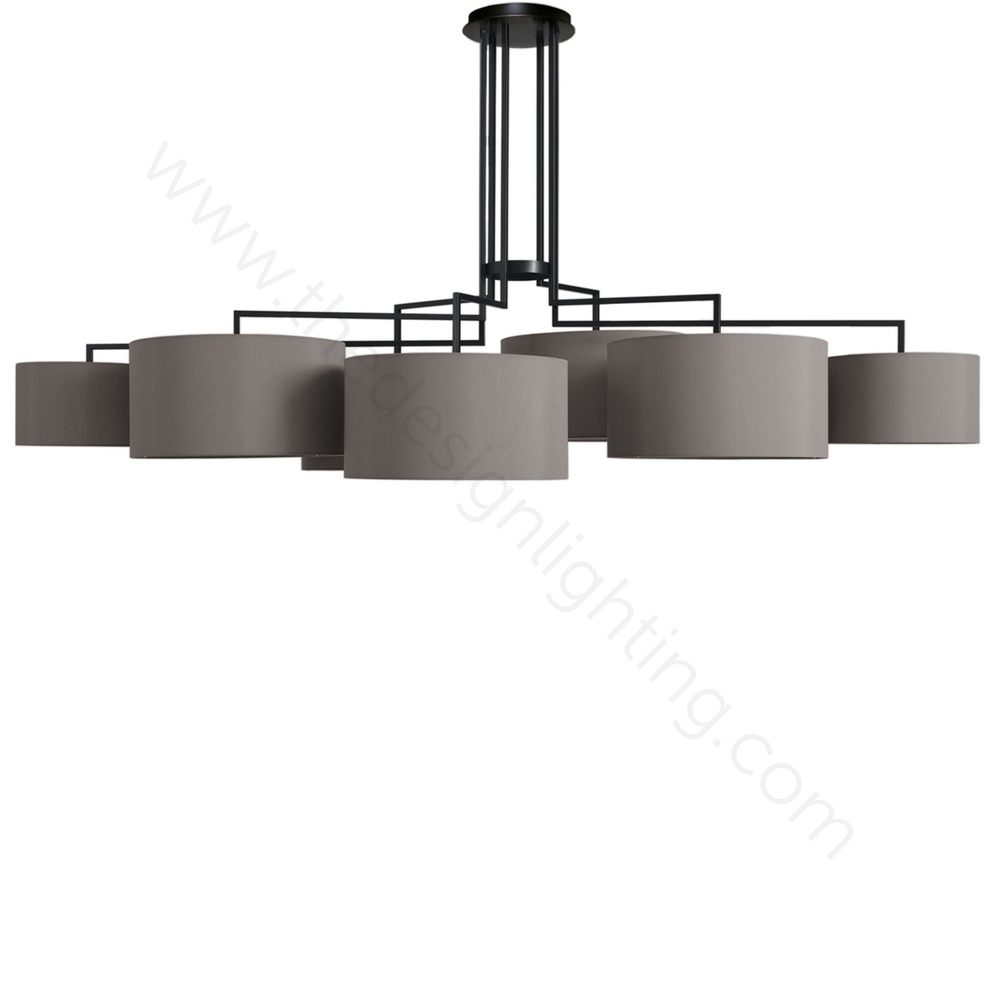 Ceiling design lamp  Noon 7 by Zeitraum (Grey)