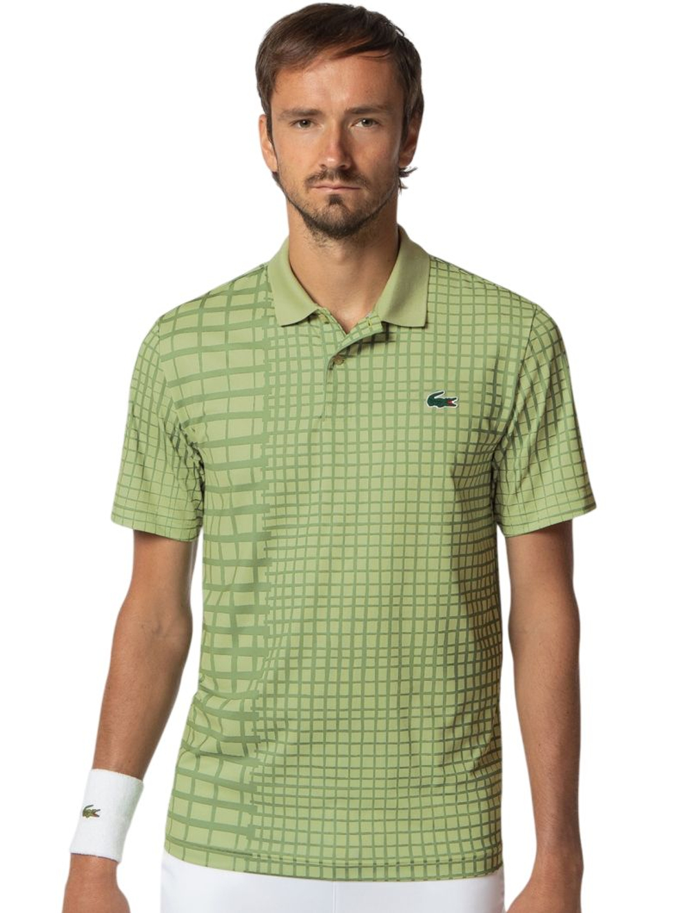 Мужское теннисное поло Lacoste Tennis x Daniil Medvedev - green
