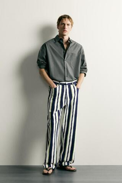 БРЮКИ STRAIGHT FIT В ПОЛОСКУ — ZARA · 2007/172