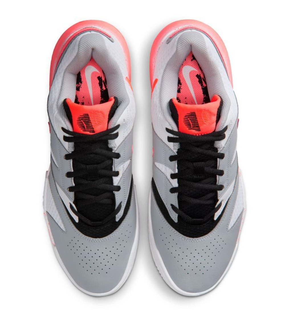 Мужские кроссовки теннисные Nike Court Lite 4 HC Premium - white/hot lava/wolf grey