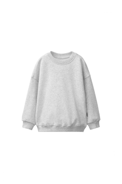 ZARA ОДНОТОННАЯ ТОЛСТОВКА, СЕРЫЙ МЕЛАНЖ