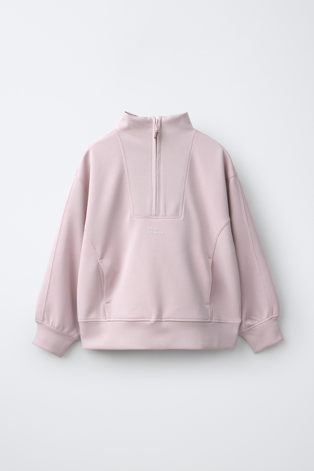 ZARA СПОРТИВНАЯ ТОЛСТОВКА ИЗ МОДАЛА, РОЗОВЫЙ