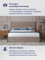 Кровать БайДрим (велюр, без ПМ)