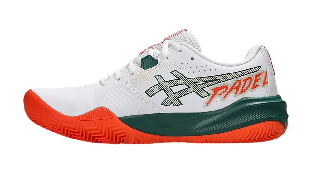 Мужские кроссовки для падела Asics Gel-Challenger 15 Padel - white/energy orange