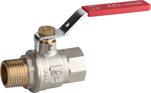 Вентиль AOSKER RED (ф50) 2" НР/ВН с ручкой-рычагом