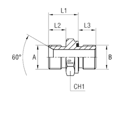 Штуцер FE BSP 3/8 - BSP 3/8