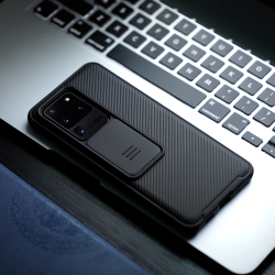 Чехол для Samsung Galaxy S20 Ultra от Nillkin серия CamShield Pro Case с крышкой для защиты камеры