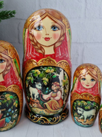 Матрешка 18см "Алёнушка" 5 мест