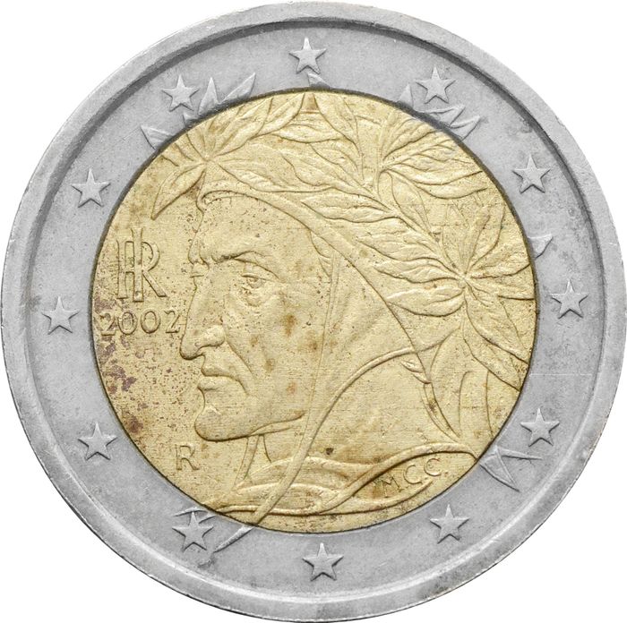 2 евро 2002 Италия