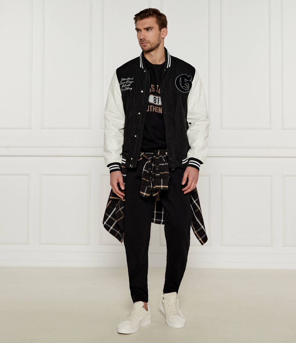 Куртка бомбер VERSITY GUESS - черный(M4YL11 WG9S2)