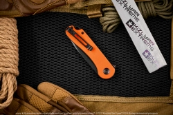 Нож Civivi Elementum C907Y сталь D2 BlackWash рукоять Orange G10