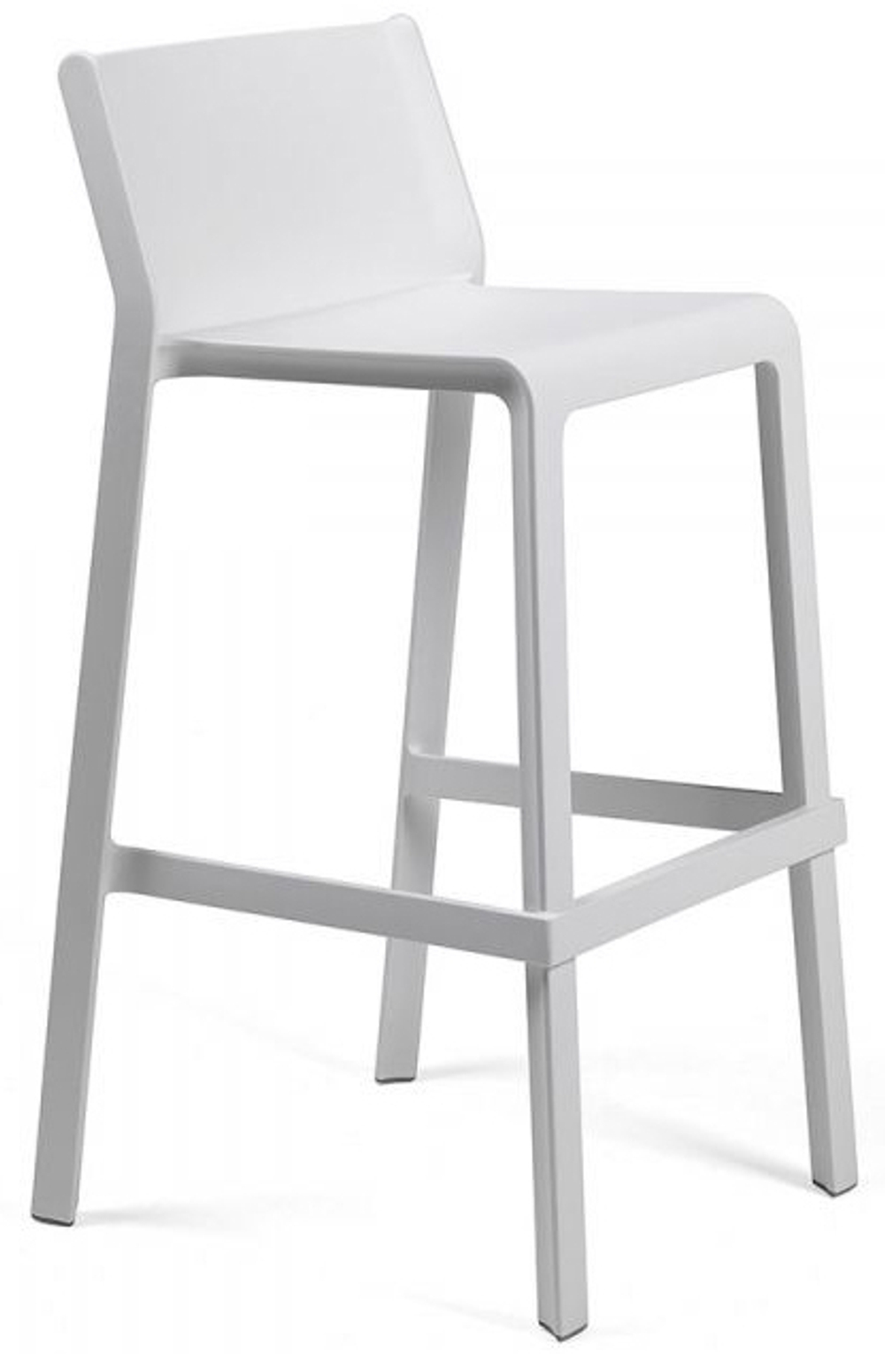 Стул пластиковый барный Nardi Trill Stool, белый