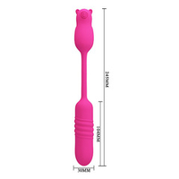 Розовый стимулятор 24,5см Pretty Love Nobikuma BI-300011