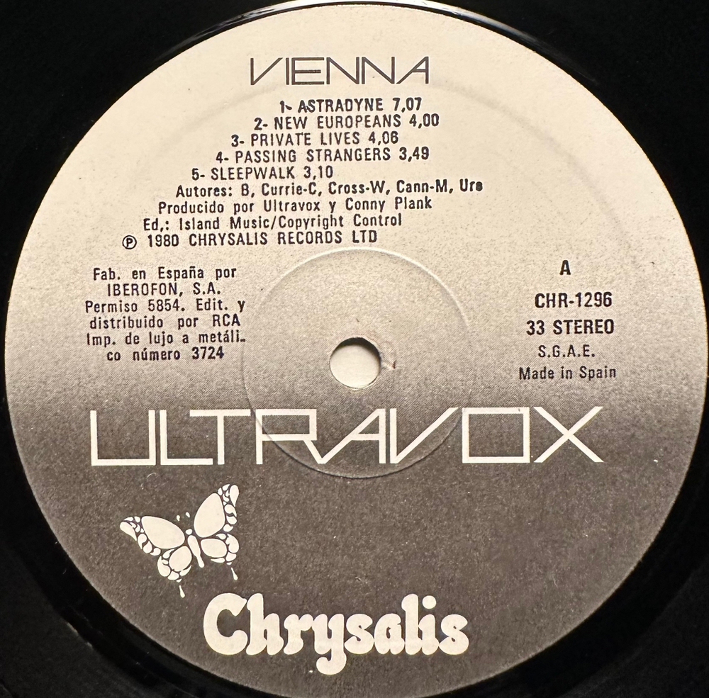 Ultravox - Vienna (Испания 1980г.)