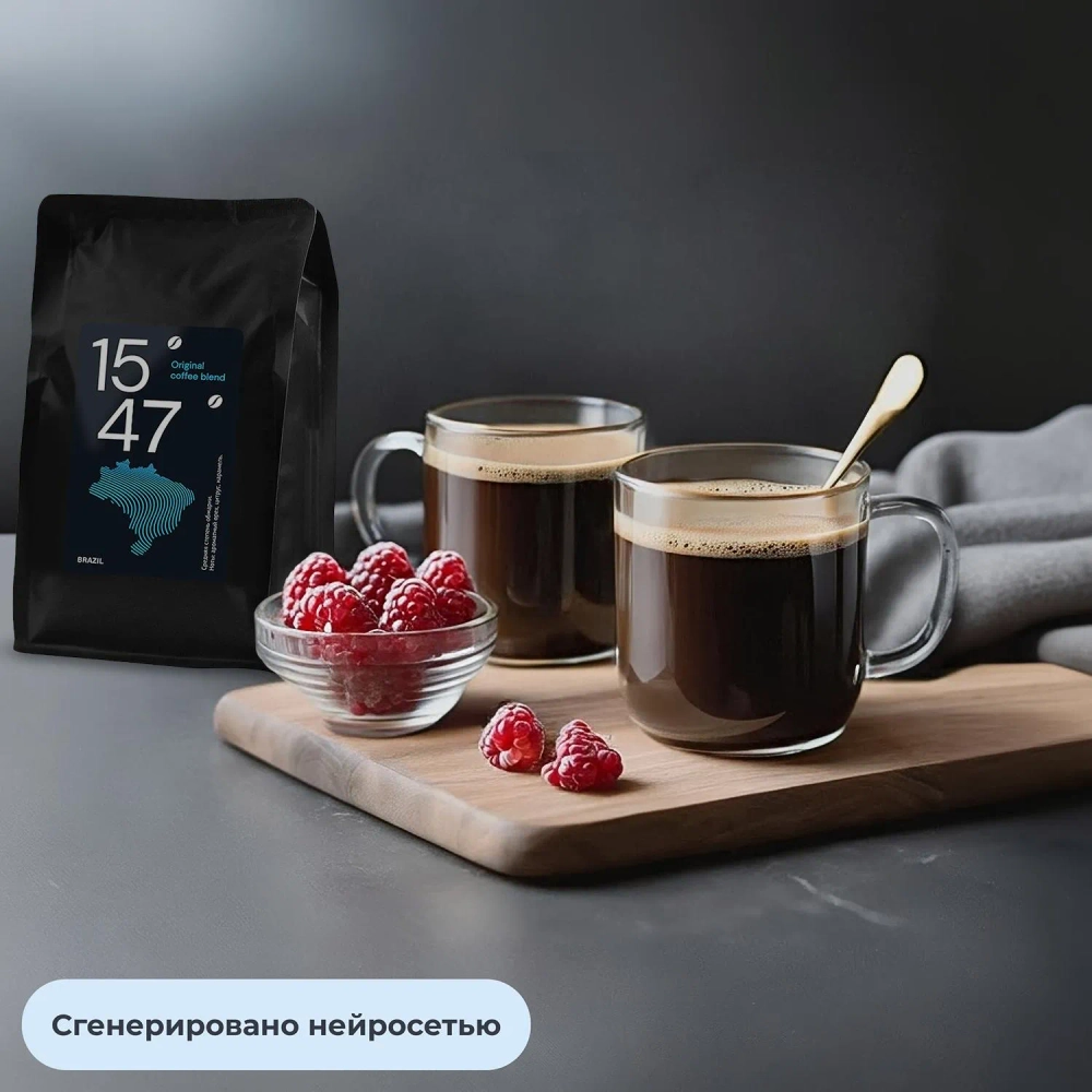 Кофе молотый Деловой Стандарт 15/47 Бразилия арабика 100% 250 г (пакет)