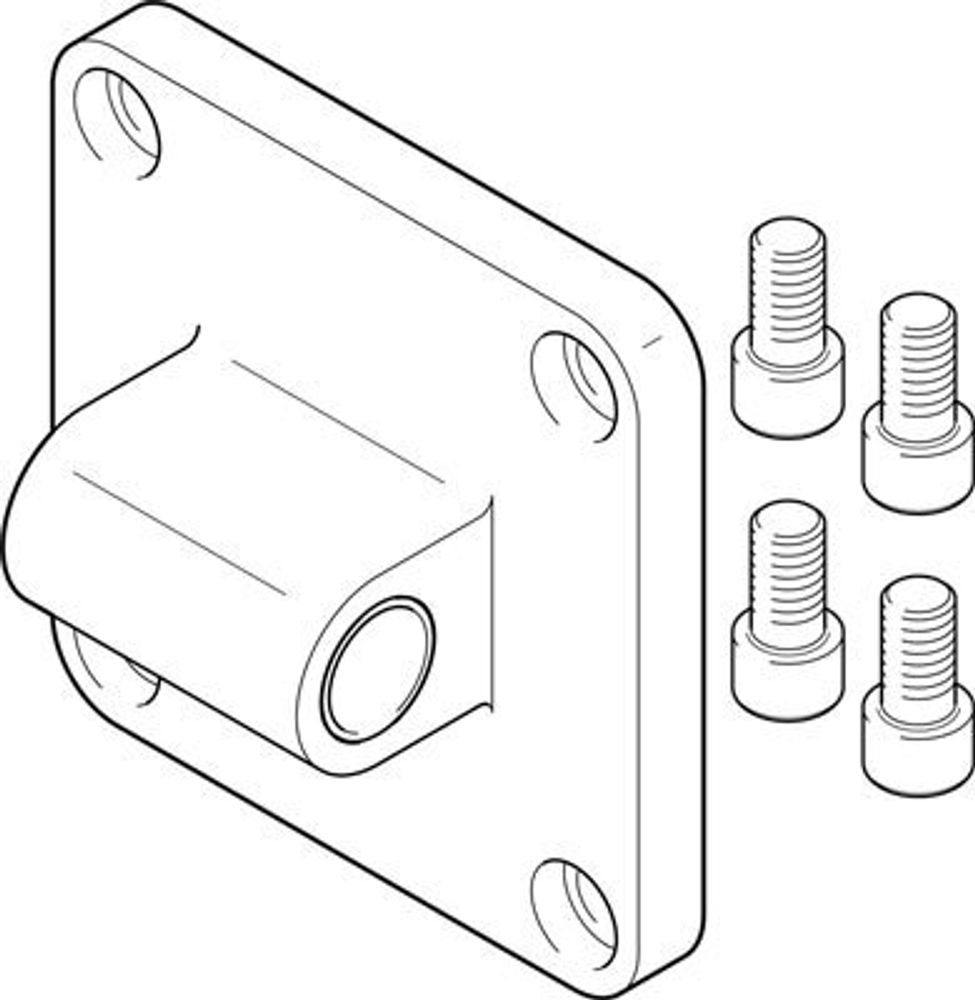 SNGL-160 Фланец с осью