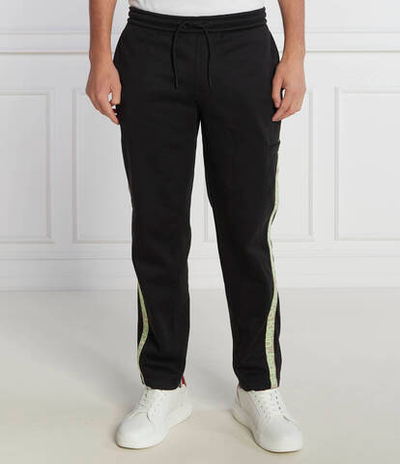 Спортивные штаны CUT OFF LOGO TAPE CALVIN KLEIN JEANS - черный(J30J324376)