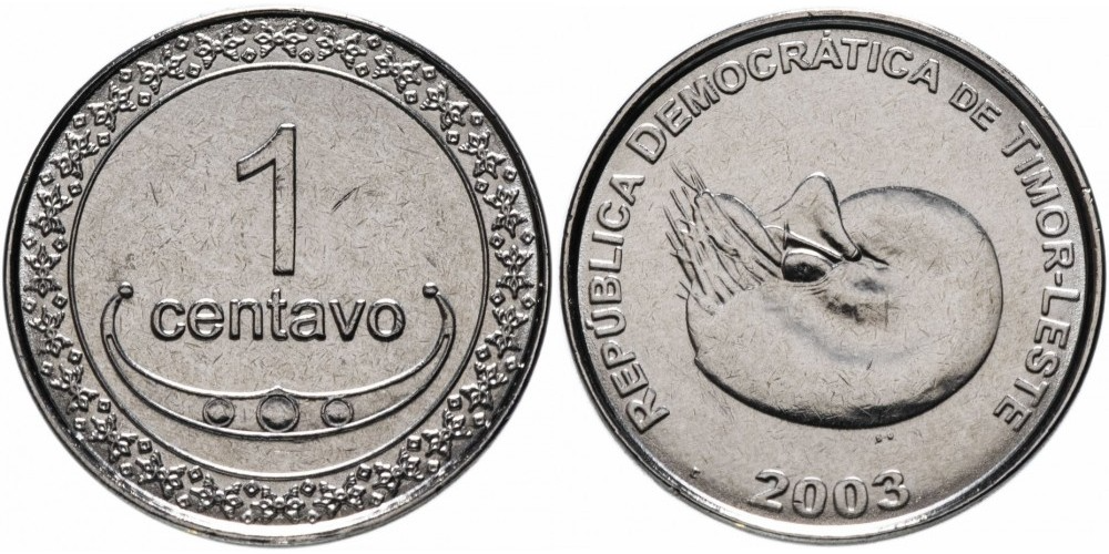 Восточный Тимор 1 сентаво, 2003 - 2012 Ракушка UNC