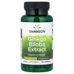 Swanson Vitamins, экстракт гинкго билоба, стандартизированный, 60 мг, 120 капсул