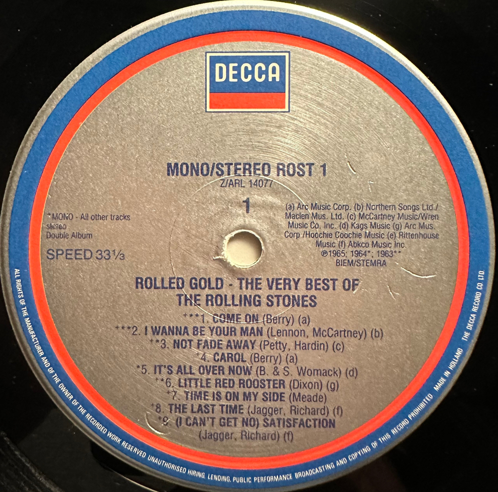 The Rolling Stones - Rolled Gold - The Very Best Of The Rolling Stones 2LP (Голландия 1979г.)