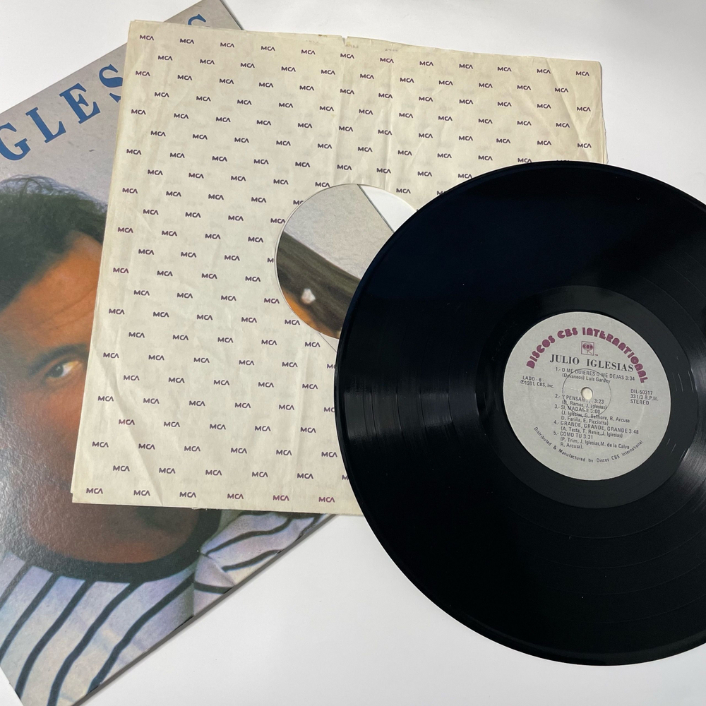 Винтажная виниловая пластинка LP Julio Iglesias De Nina A Mujer (США 1981)