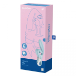 Голубой вибратор-кролик 21,2см Satisfyer Touch me
