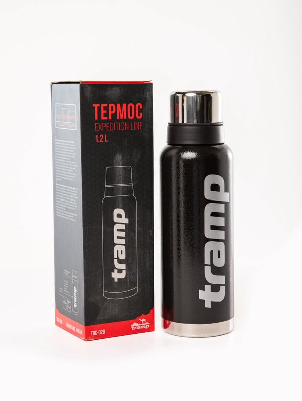 Термос Tramp 1200 мл нержавейка TRC-028 Черный