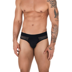 Черные мужские трусы-брифы оригинального кроя Swirl Brief (Размер: XL) (Цвет: черный)