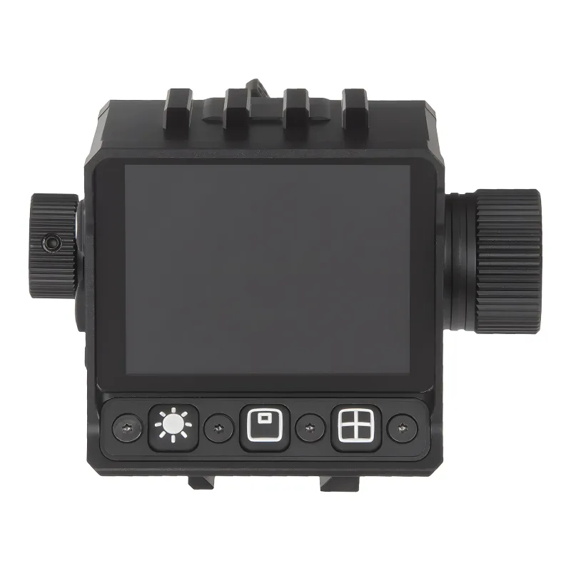 Коллиматор тепловизионный Gaut Nova TD 325, x1-4, 384х288, D25мм, 6000Дж - вид со стороны дисплея и кнопок