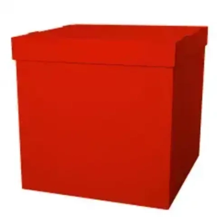 Коробка для воздушных шаров Красный, 60*60*60 см, 1 шт.