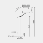 Напольный светильник MODEMODERN MD.8020.01FL GD